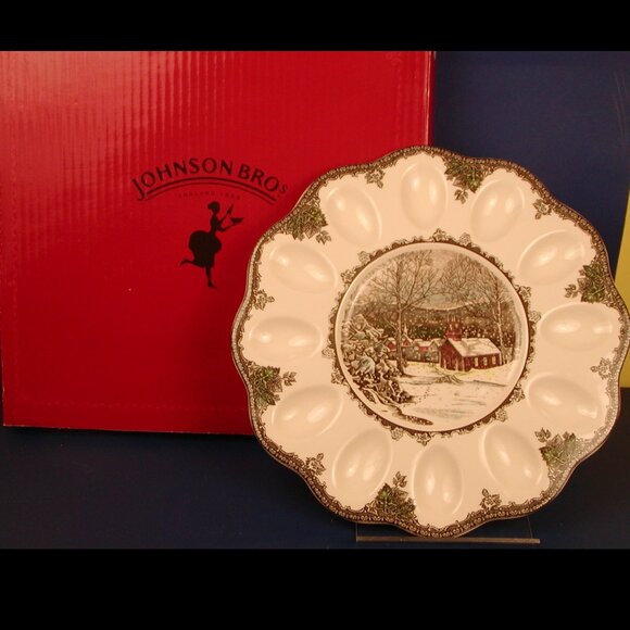Johnson Brothers Other - Johnson Brothers Friendly Village Deviled Eggs Platter NIB